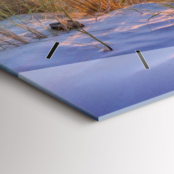 Horloge rectangulaire horizontale Mer ensoleillée polonaise