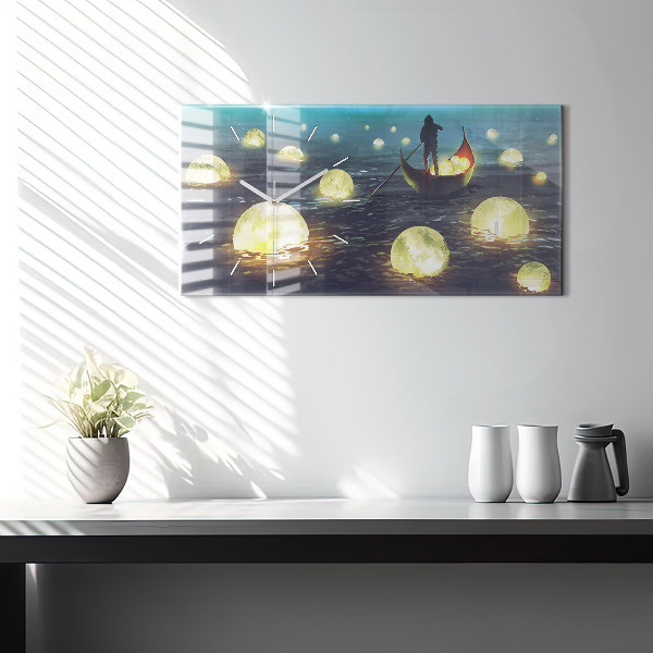 Horloge rectangulaire horizontale Abstraction