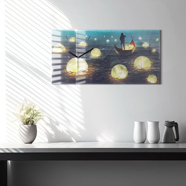 Horloge rectangulaire horizontale Abstraction