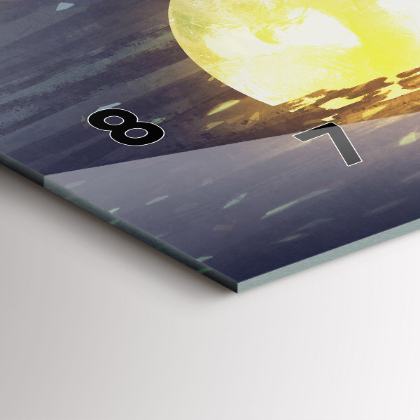 Horloge rectangulaire horizontale Abstraction