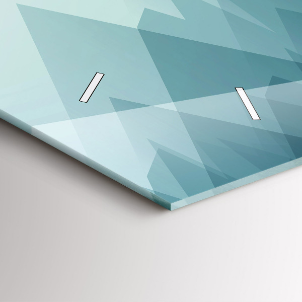 Horloge rectangulaire horizontale figures géométriques