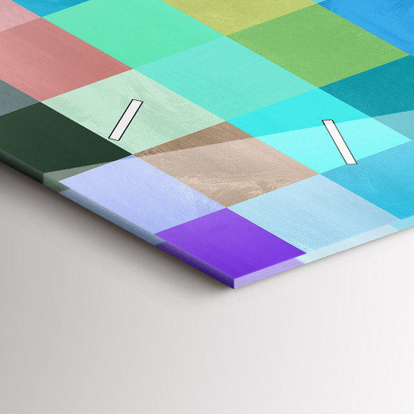 Horloge rectangulaire horizontale Composition des carrés