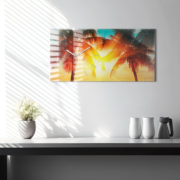 Horloge rectangulaire horizontale Vacances Détente Été