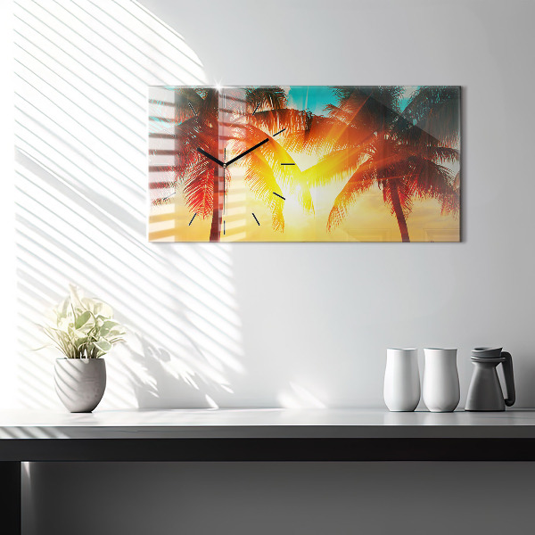 Horloge rectangulaire horizontale Vacances Détente Été