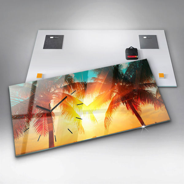 Horloge rectangulaire horizontale Vacances Détente Été