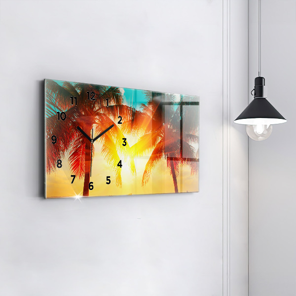 Horloge rectangulaire horizontale Vacances Détente Été