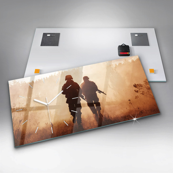 Horloge rectangulaire horizontale Marines des États-Unis