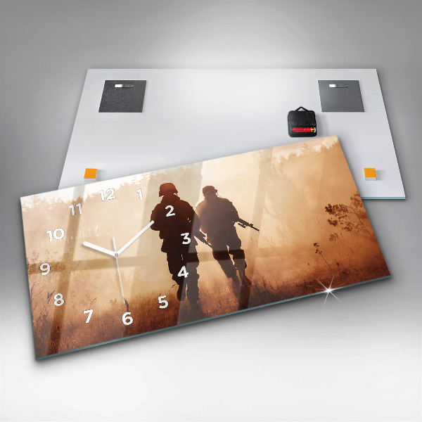 Horloge rectangulaire horizontale Marines des États-Unis