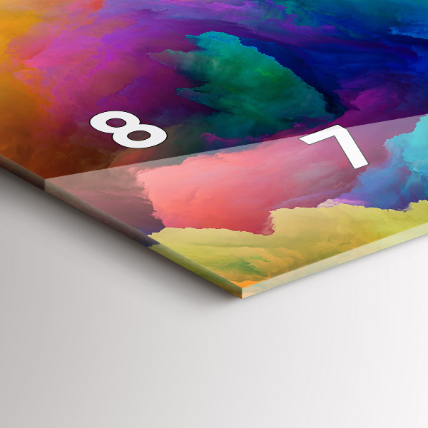 Horloge rectangulaire horizontale Texture fractale