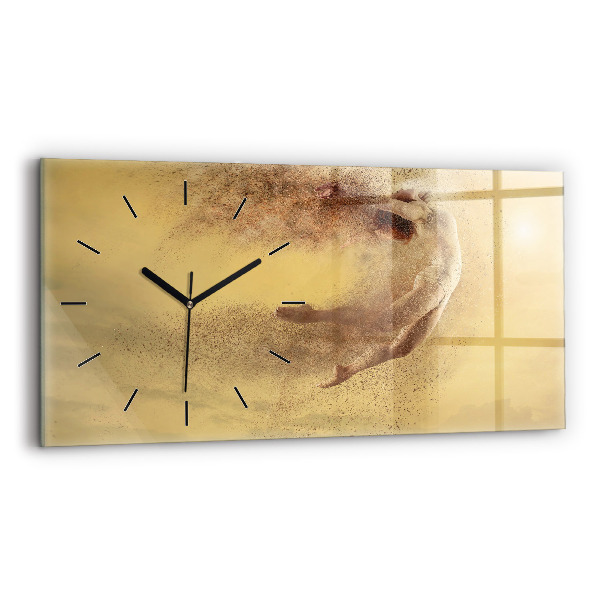 Horloge rectangulaire horizontale Femme en silhouette