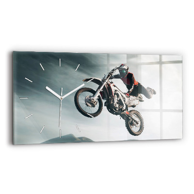 Horloge rectangulaire horizontale Adrénaline de style moteur