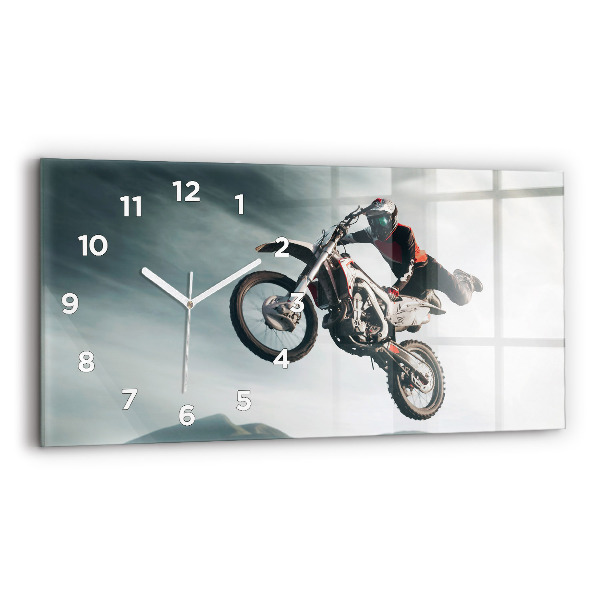 Horloge rectangulaire horizontale Adrénaline de style moteur