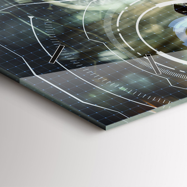 Horloge rectangulaire horizontale Soldat avec une arme à feu