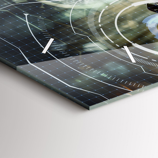 Horloge rectangulaire horizontale Soldat avec une arme à feu