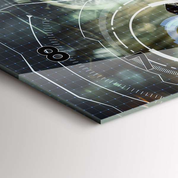 Horloge rectangulaire horizontale Soldat avec une arme à feu