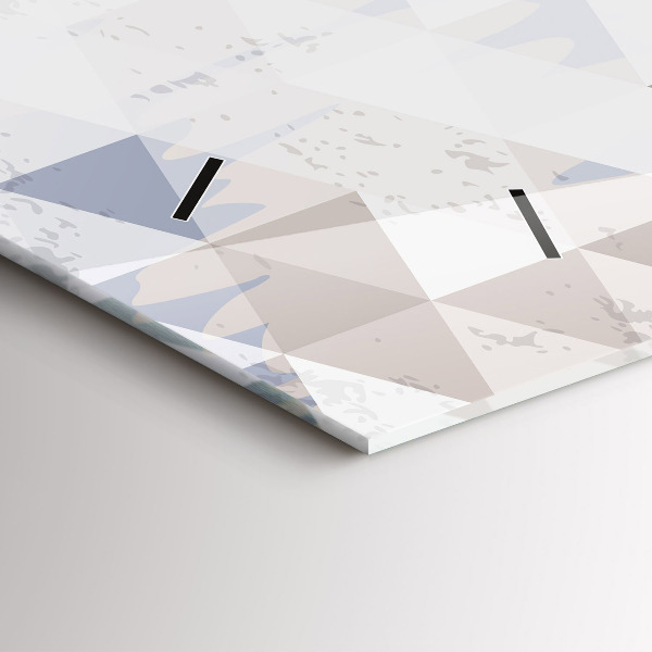 Horloge rectangulaire horizontale Motif géométrique