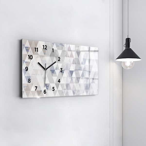 Horloge rectangulaire horizontale Motif géométrique