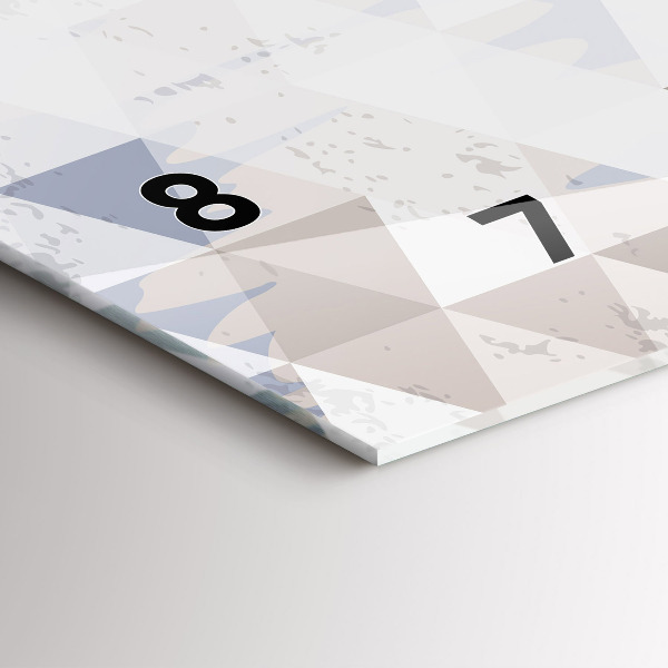 Horloge rectangulaire horizontale Motif géométrique