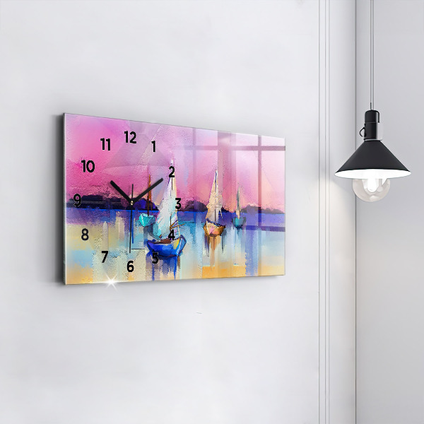 Horloge rectangulaire horizontale Paysage marin