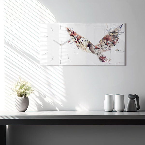 Horloge rectangulaire horizontale Vue abstraite