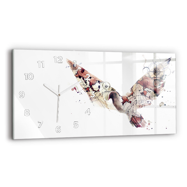 Horloge rectangulaire horizontale Vue abstraite