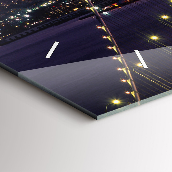 Horloge rectangulaire horizontale Coucher de soleil aux États-Unis