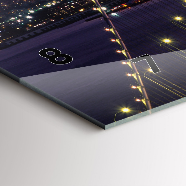 Horloge rectangulaire horizontale Coucher de soleil aux États-Unis