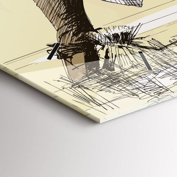 Horloge rectangulaire horizontale Femme cueillant du riz