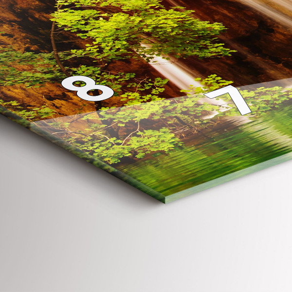 Horloge murale horizontale Vue de la cascade