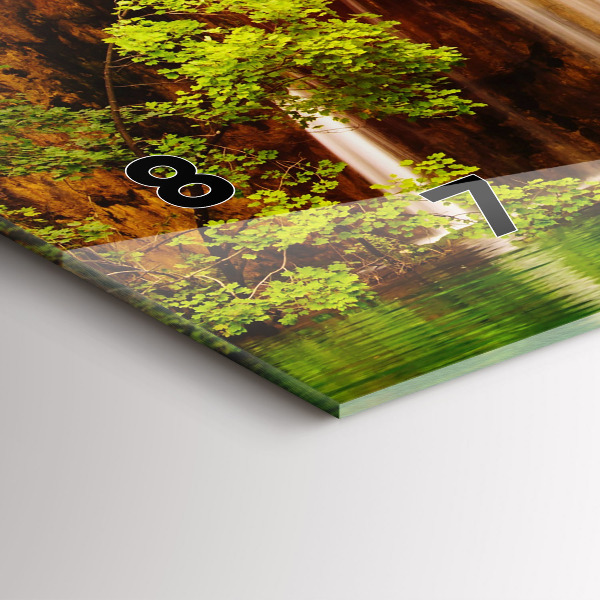 Horloge murale horizontale Vue de la cascade