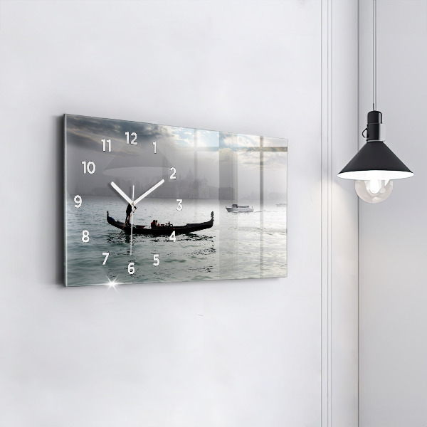 Horloge rectangulaire horizontale Gondole de Venise