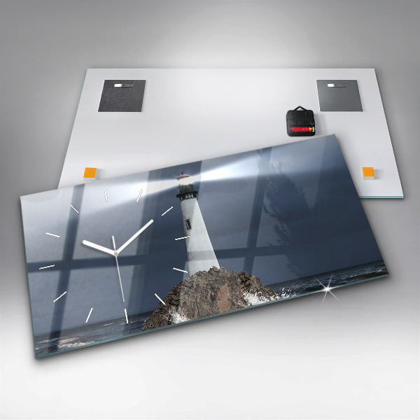 Horloge rectangulaire horizontale Phare