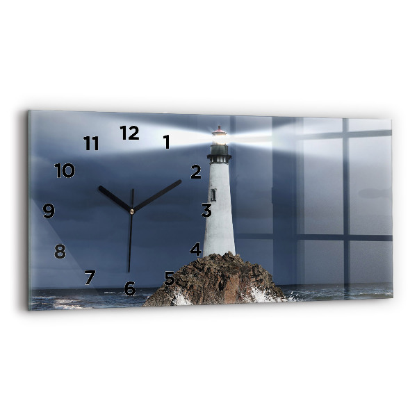 Horloge rectangulaire horizontale Phare