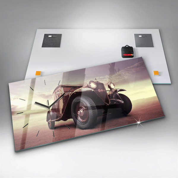 Horloge rectangulaire horizontale Voiture ancienne