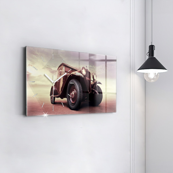 Horloge rectangulaire horizontale Voiture ancienne