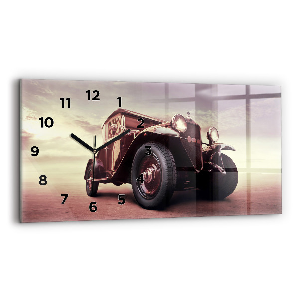 Horloge rectangulaire horizontale Voiture ancienne