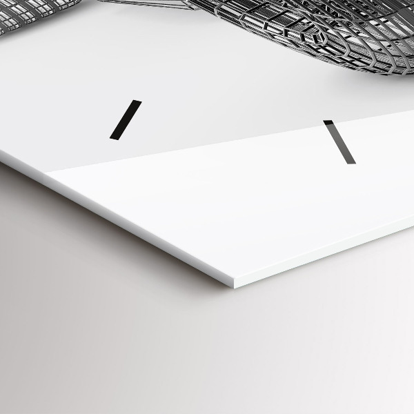 Horloge rectangulaire horizontale conception de voiture de F1