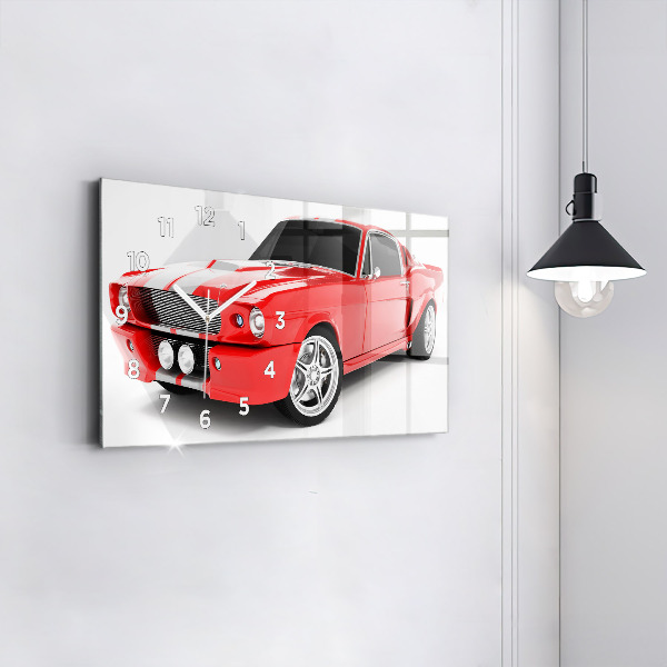 Horloge rectangulaire horizontale Voiture de sport