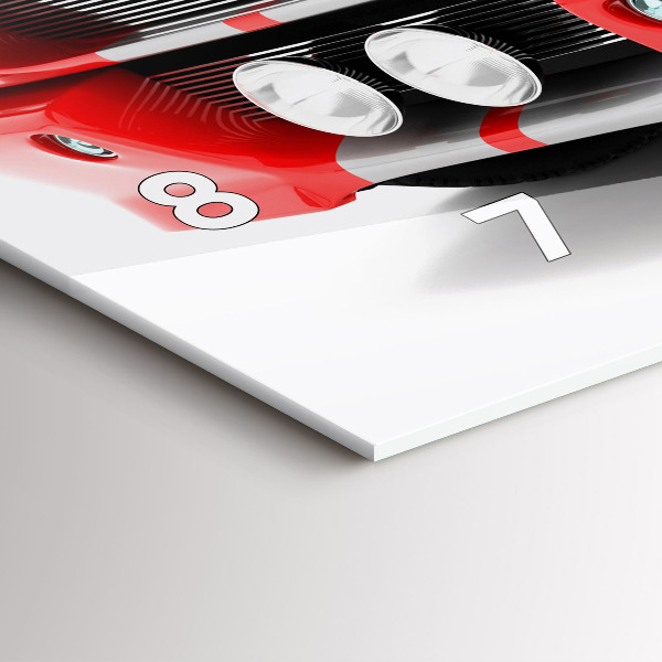 Horloge rectangulaire horizontale Voiture de sport