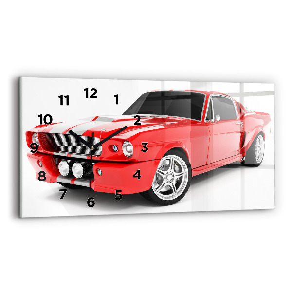 Horloge rectangulaire horizontale Voiture de sport