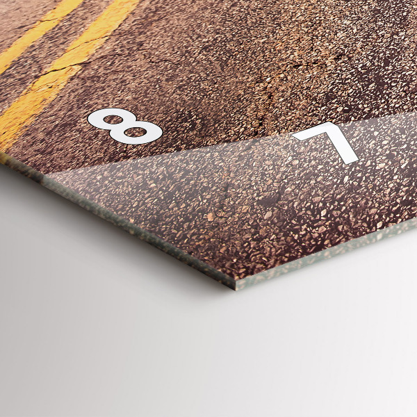 Horloge rectangulaire horizontale Route 66 États-Unis