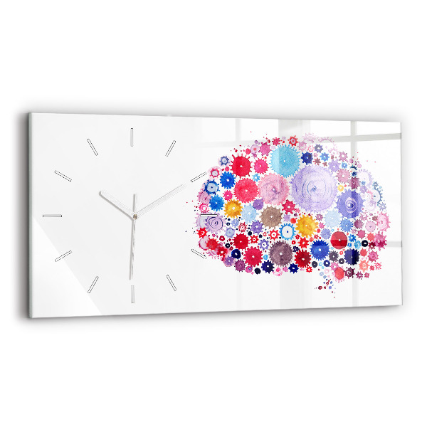 Horloge rectangulaire horizontale Illustration abstraite colorée