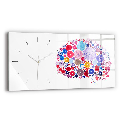 Horloge rectangulaire horizontale Illustration abstraite colorée