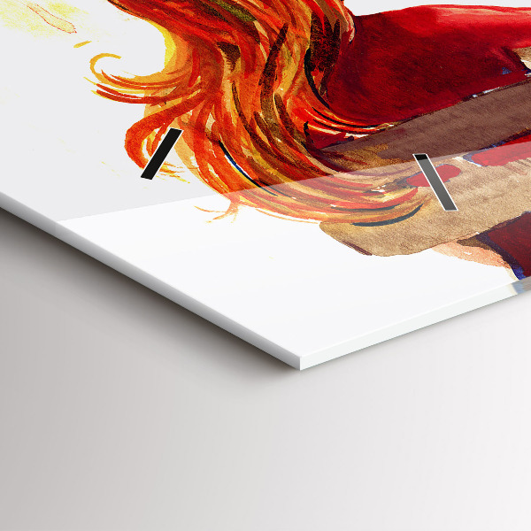 Horloge rectangulaire horizontale 'Paysage d''automne'