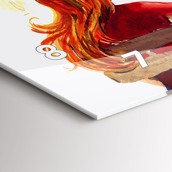 Horloge rectangulaire horizontale 'Paysage d''automne'