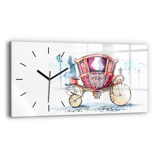 Horloge rectangulaire horizontale 'L''ancien carrosse de la reine'