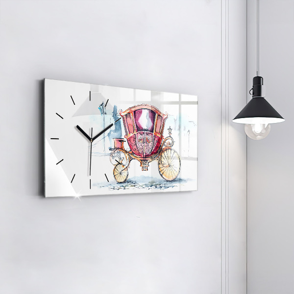 Horloge rectangulaire horizontale 'L''ancien carrosse de la reine'