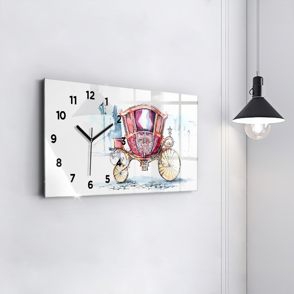 Horloge rectangulaire horizontale 'L''ancien carrosse de la reine'