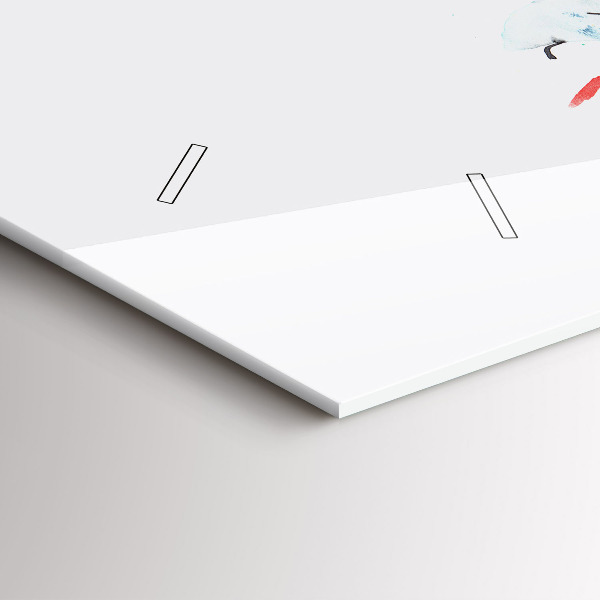 Horloge rectangulaire horizontale 'Toucan dans l''herbe'