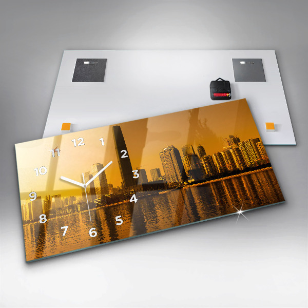 Horloge rectangulaire horizontale Rivière Zhujiang Chine